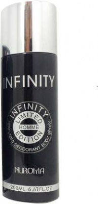 Nuroma Infinity Limited Edition Deodorant Spray - For Men  (200 ml)MRP-250) [ PACK OF 6 PCS ]
