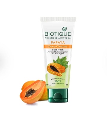 Biotique Papaya deep cleanse F.w. MRP-65/ [ PACK OF 12 PCS ]