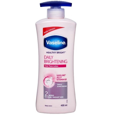 VASELINE HEALTHY WHITE LOTION 400ML { PACK OF-36 PCS}